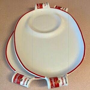 Vintage Campbell’s Soup Platter Set of Two